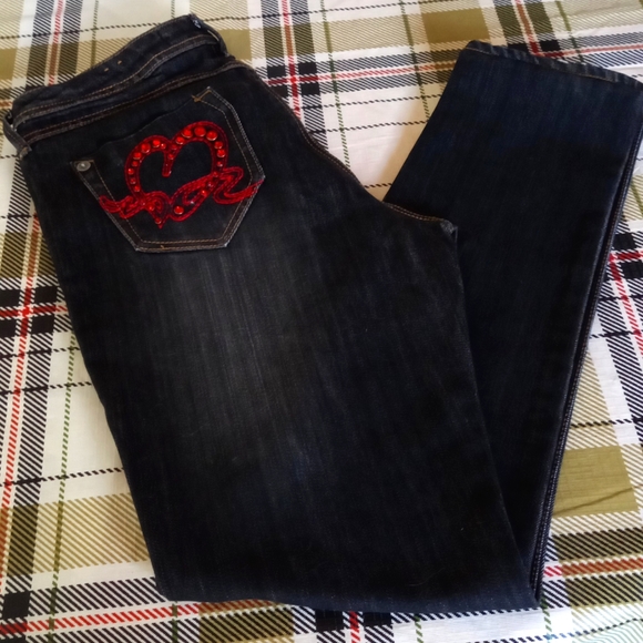 Southpole darkwash slim jeans - Picture 1 of 7